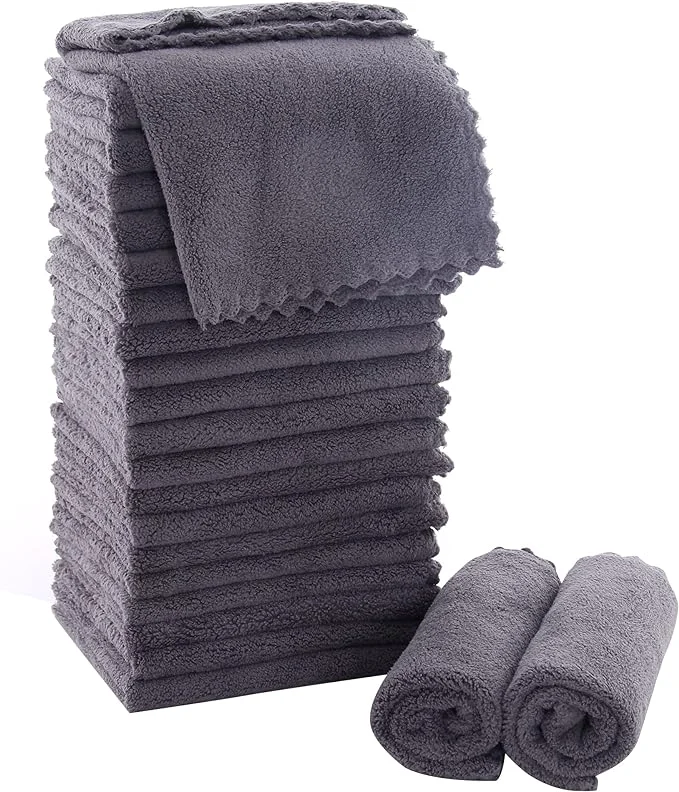 Secure MOONQUEEN Ultra Soft Premium Washcloths Set Convenient
