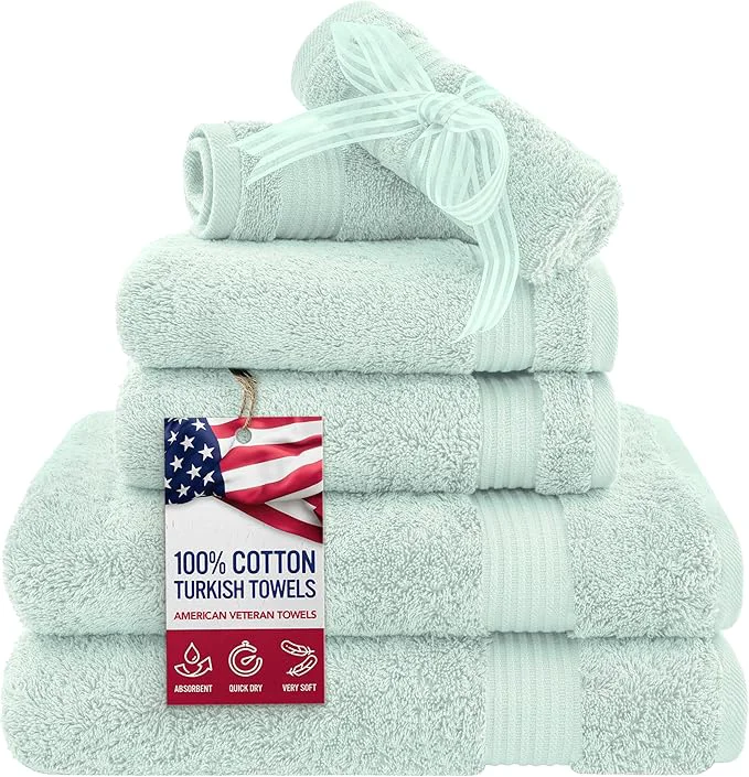 Trusted American Veteran Towel 6 Piece Towel Set Verified