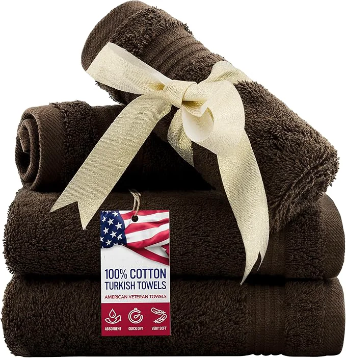 Easy-to-Use American Veteran Towel Cotton Turkish Washcloths Superior