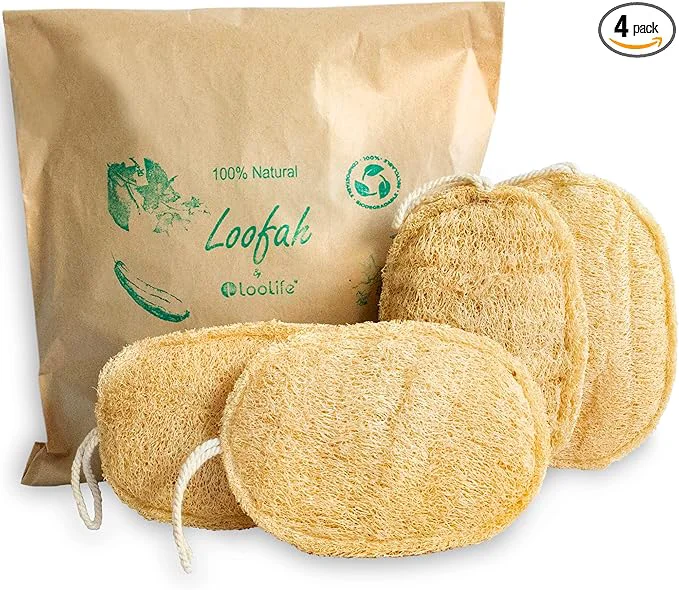 Minimalist Natural Loofah Exfoliating Sponge World-Class
