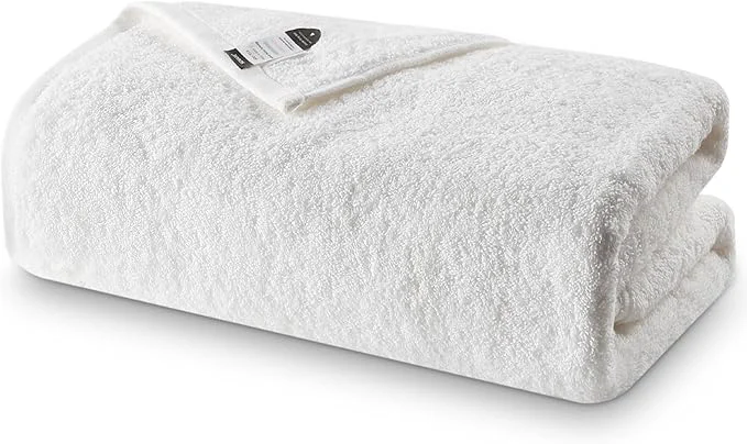 Flexible SEMAXE White Bath Towel Cotton Bath Towel Powerful