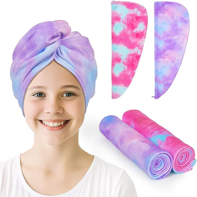 Top-Quality Unicorn Castle Microfiber Hair Towel Smooth