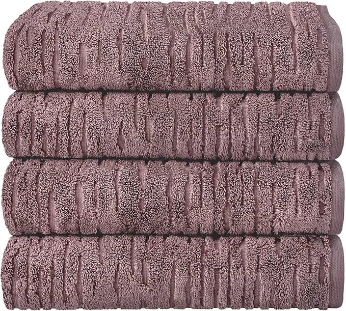 Easy-to-Use SKL Home CloudSoft Cotton Luxury 4 Pc Bath Towel Set Practical