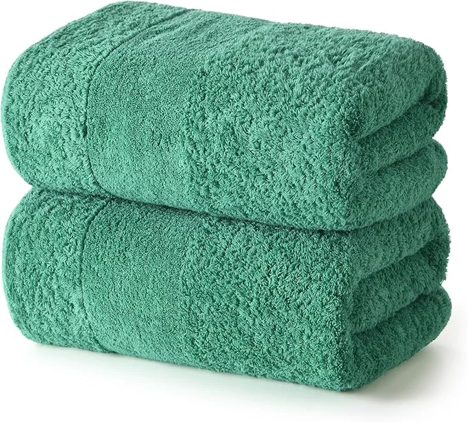 Stylish REDKISS Towels 2 Pack Luxury Extra Large Bath Towels Set 30 x 58 Inches – Relaxed