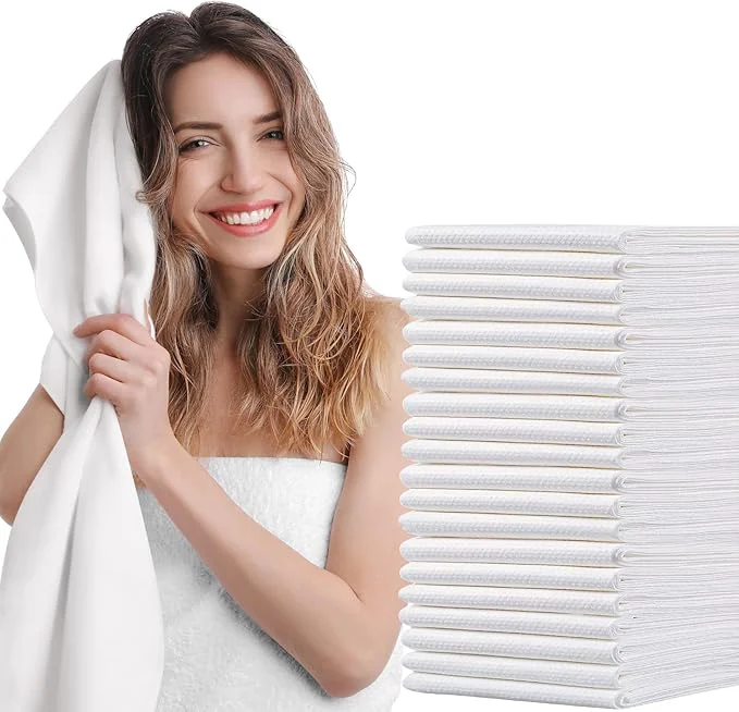 Recyclable 20pc Disposable Bath Towels Durable Large Portable Thicken Camping Towels Quick Convenient