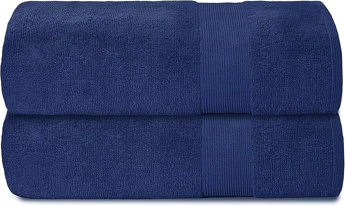 Premium Material Belizzi Home Premium Cotton Oversized 2 Pack Bath Sheet 35×70- Pure Cotton Fine Crafted