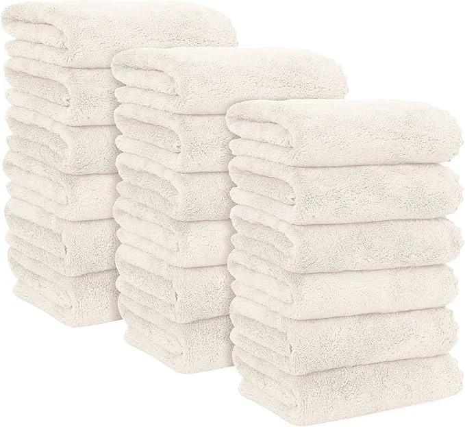 Responsible MOONQUEEN 18 Pack Premium Hand Towels Pure
