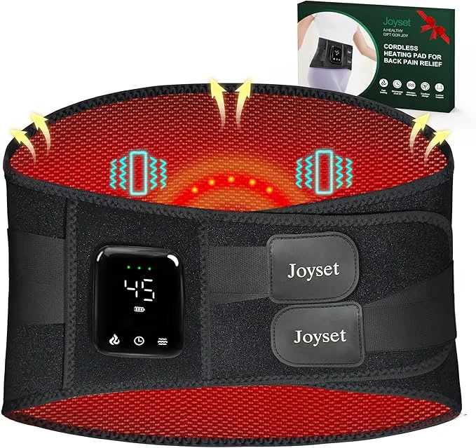 Trendy Joyset Cordless Heating Pad for Back Pain Relief 47-60 Lower Back Massager Modern