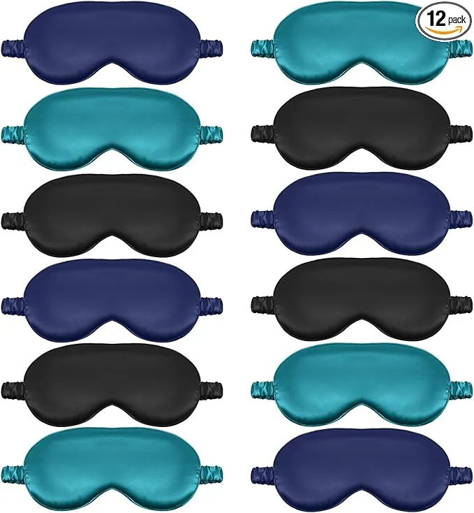 Quality Cutecrop 12 Pcs Silk Sleep Masks Soft Satin Eye Masks Innovative