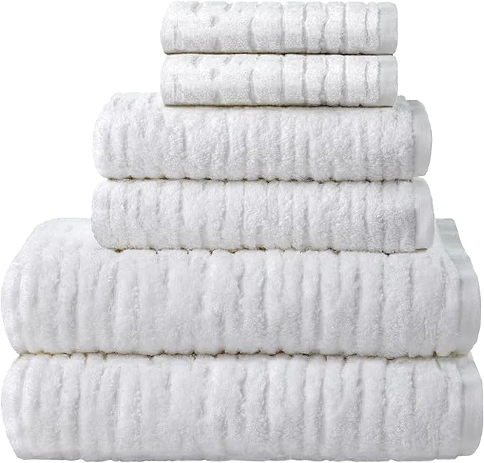 Trendy SKL Home CloudSoft Cotton Luxury 6-Piece Towel Set 600 GSM Ultra Plush
