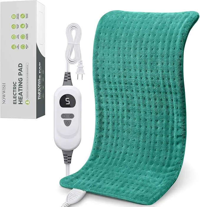 Authentic NOWWISH Heating Pad for Back Period Cramps 12×24 Inches Electric Throw Original Design