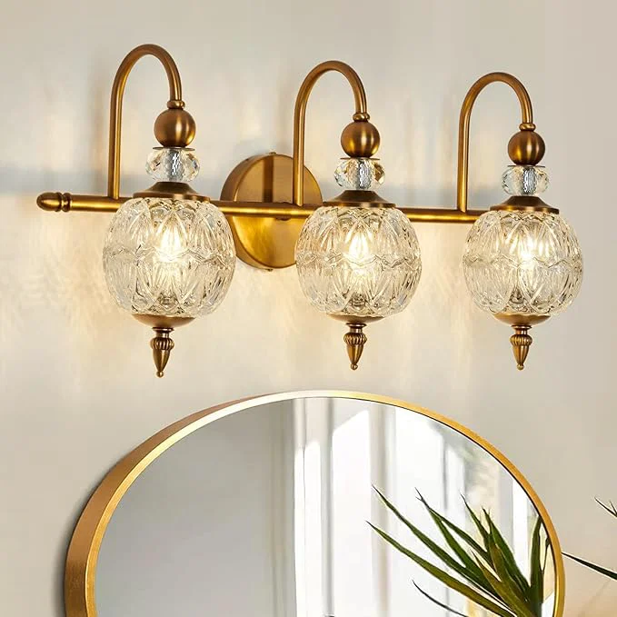 Elite Piepooye Vintage Bathroom Lights Fixtures Gold Vanity Light Recyclable