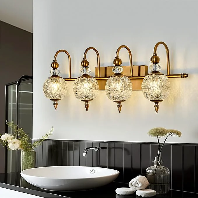 Unique Piepooye Vintage Bathroom Light Fixtures Gold Vanity Light Advanced