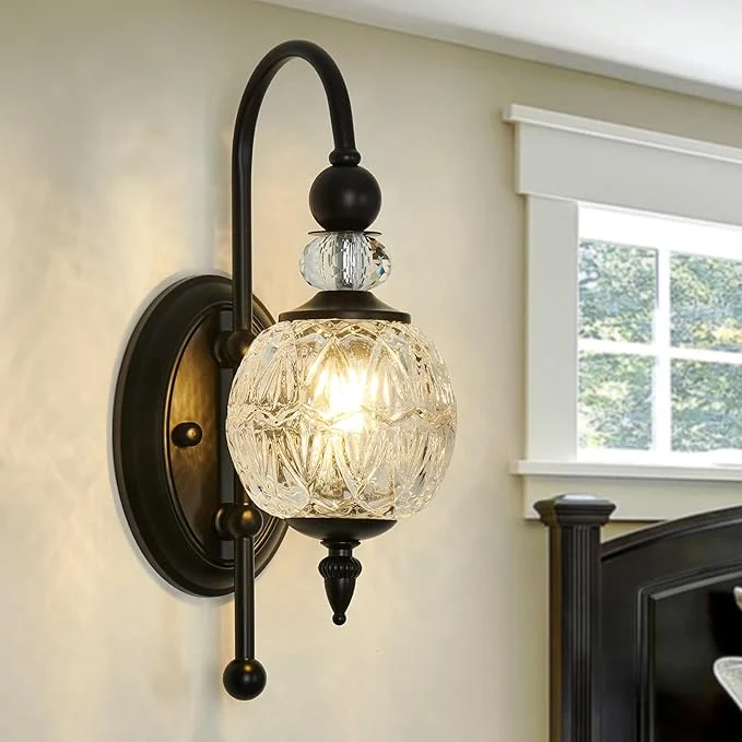Stylish Piepooye Vintage Black Wall Sconce Unique