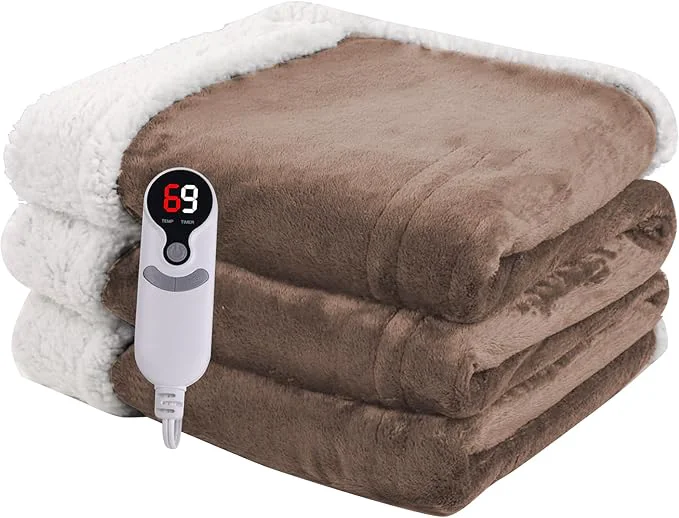 Fashionable Heated Blanket Electric Blanket Full Size 72”x84” Contemporary
