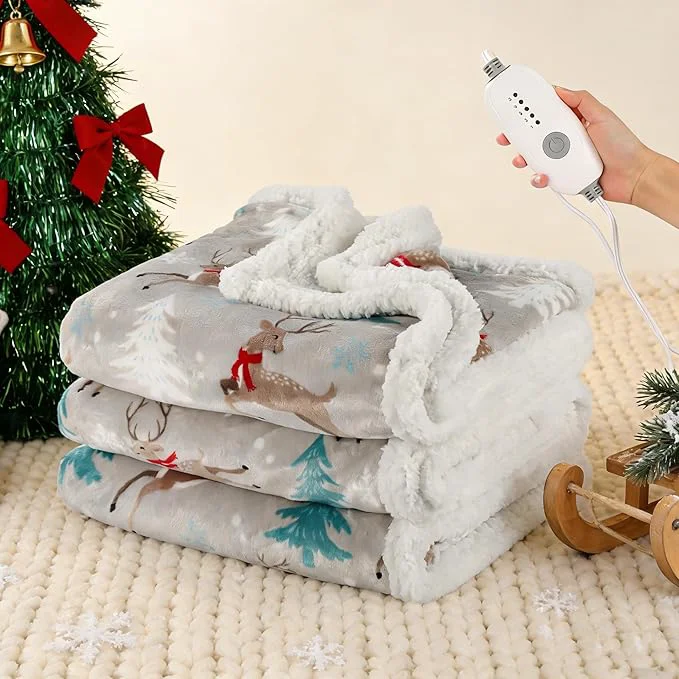 Durable Electric Heated Blanket Full Size 72 x 84 Optimized