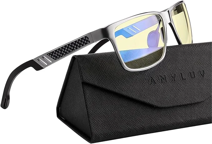 Powerful ANYLUV Blue Light Blocking Glasses Men Computer Gaming Glasses Lightweight Practical