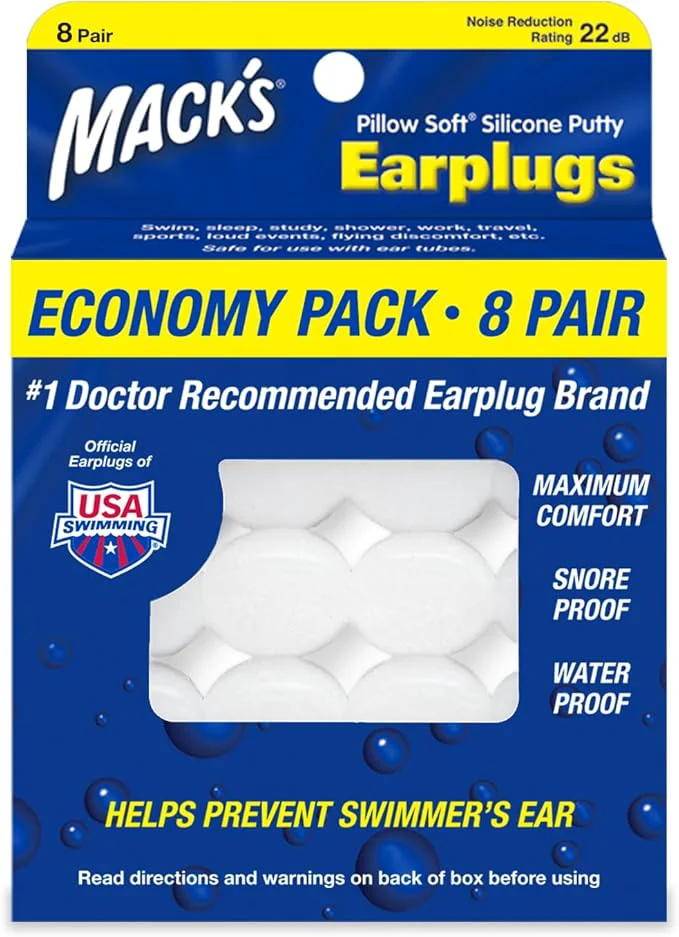 Specialty Mack’s Pillow Soft Silicone Earplugs 8 Pair Casual