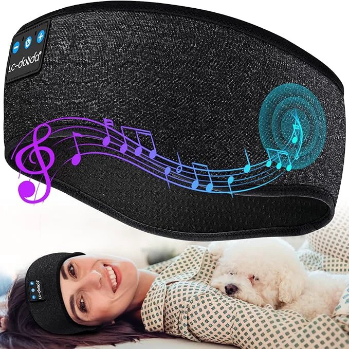 Selected LC-dolida Sleep Headphones Headband Bluetooth 5.4 Headband Earphones Wireless Secure