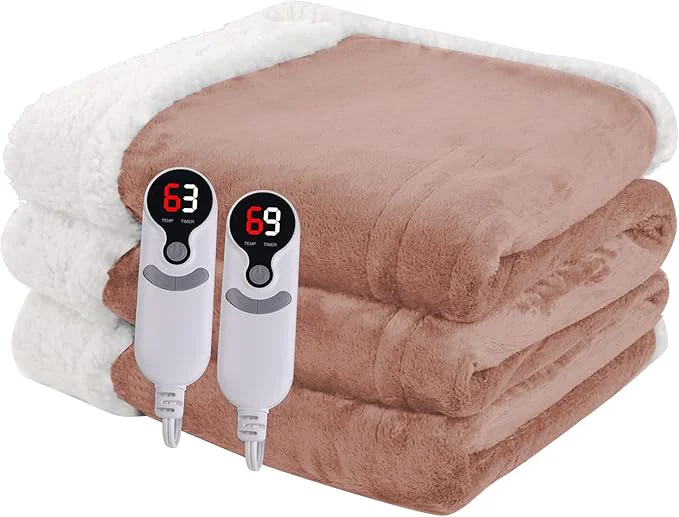 Exclusive Heated Blanket Electric Blanket Queen Size 84”x90” Breathable