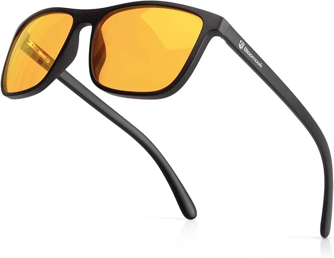 Excellent Bloomoak Red Lens Blue Green Light Blocking Glasses- Dual AR Coatings Clean
