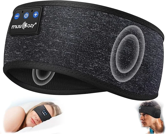 Effective MUSICOZY Sleep Headphones Bluetooth 5.4 Headband Headphones Wireless Earphones Original