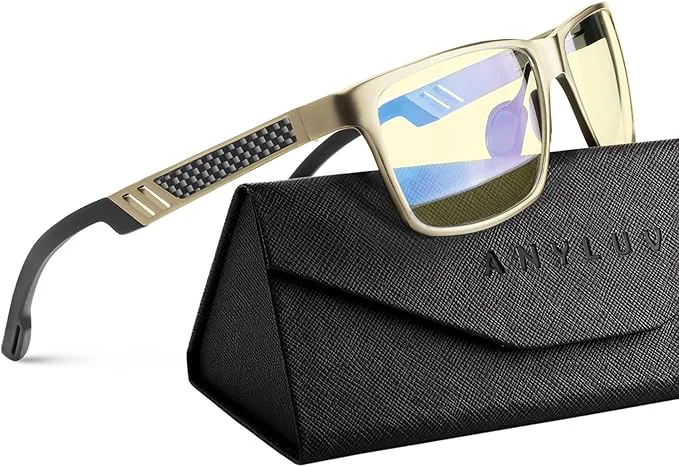 Exclusive ANYLUV Blue Light Blocking Glasses Men Computer Gaming Glasses Lightweight Optimized