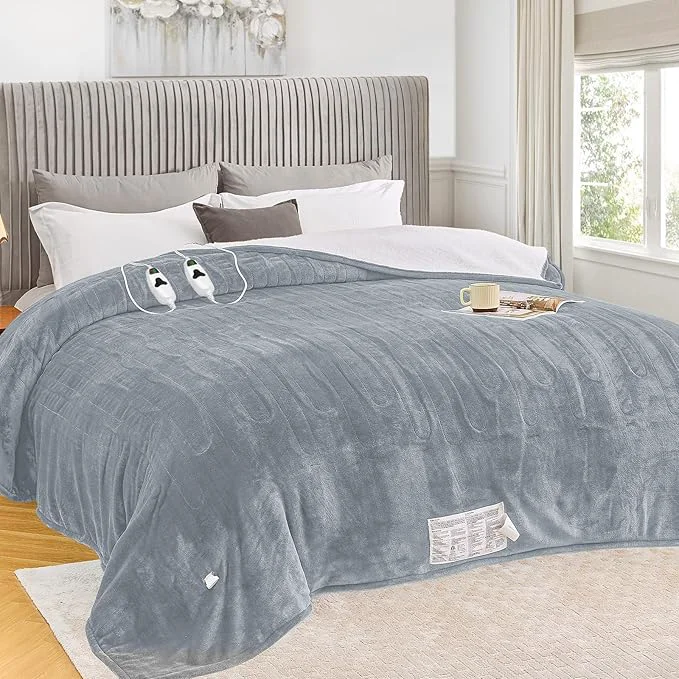 User-Friendly greenoak Heated Blanket Electric Queen Size 84 X90 Dual Control Heating Trusted