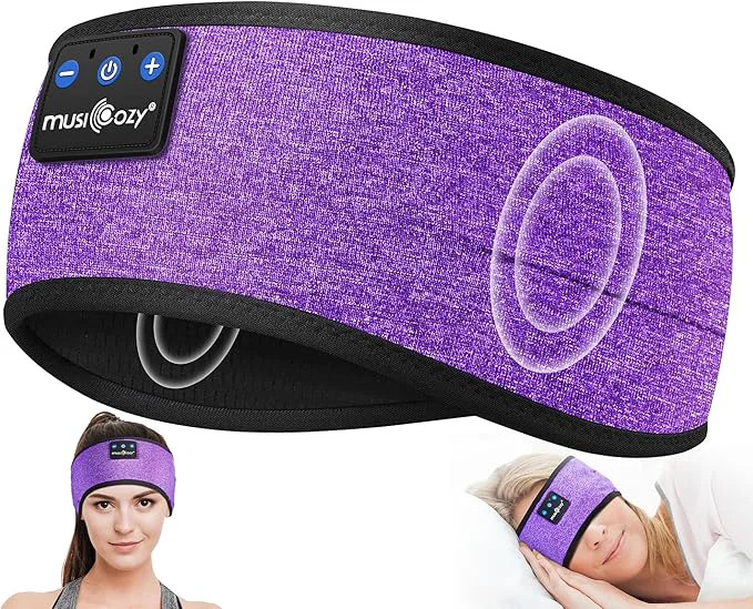Outstanding MUSICOZY Sleep Headphones Wireless Grape Purple Functional