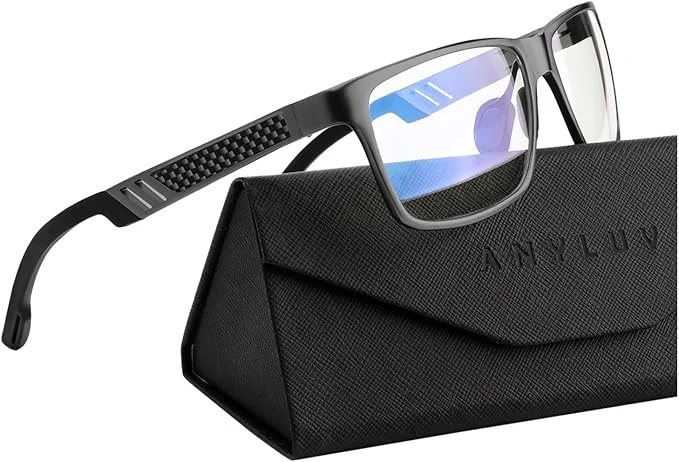 Secure ANYLUV Blue Light Blocking Glasses Men Computer Gaming Glasses Lightweight Stylish