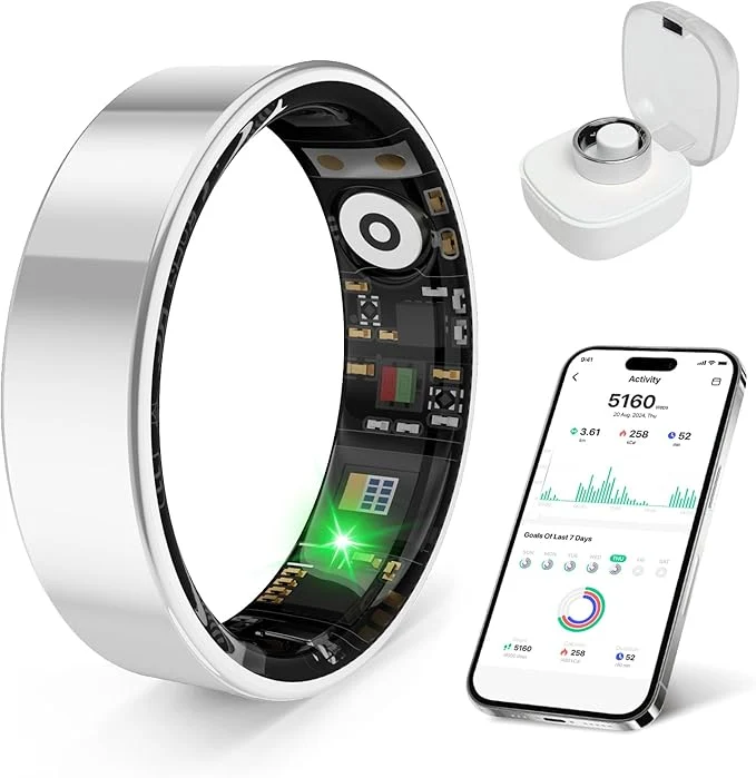 High-Quality Smart Health Ring Featuring Stress and Sleep Monitoring Functions Compatible Exclusive