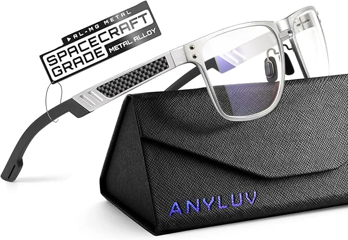 Flexible ANYLUV Blue Light Blocking Glasses Men Computer Gaming Glasses Lightweight Carefully Designed