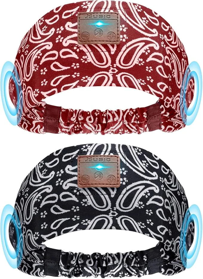 Practical 2-Pack Sleeping Headphones Ultra-Thin HD Stereo Speaker Air Travel Meditation Smooth