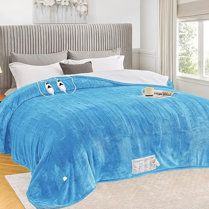 Specialty greenoak Heated Blanket Electric King Size 100 X90 Dual Control Heating Proven