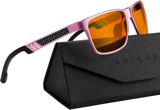 ANYLUV Blue Light Blocking Glasses Men Computer Gaming Glasses Lightweight World-Class