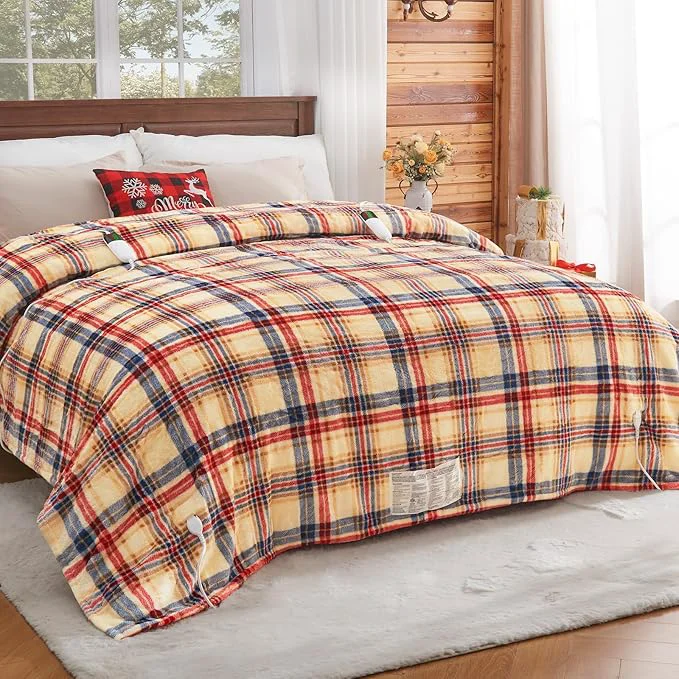 Practical Heated Electric Blanket Queen Size 84X90 Heating Blanket Queen Long-Lasting