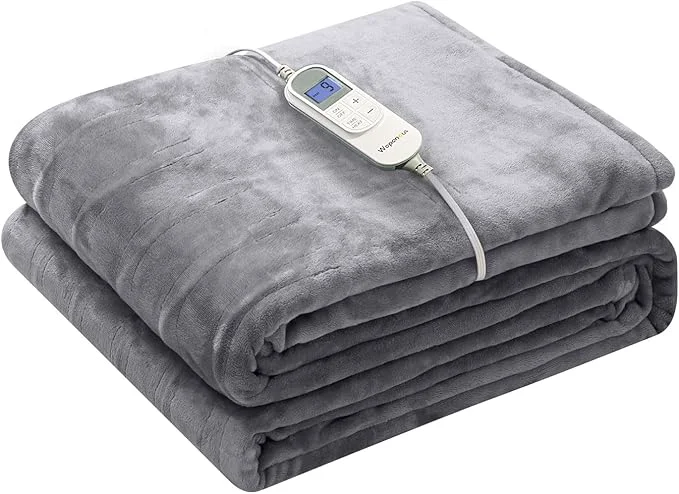 Optimized Wapaneus Heated Blanket Electric Throw 72 x 84 Full Size Fast