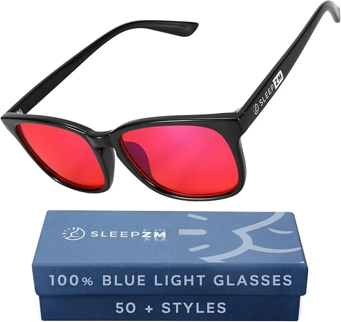 Specialty Sleep ZM Blue Light Blocking Light Sensitivity Glasses Soft