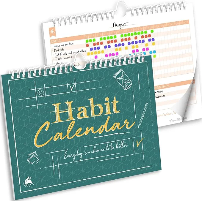 Lightweight Clever Fox Habit Tracker Calendar – Inspirational Goal Tracker and Habit Trusted