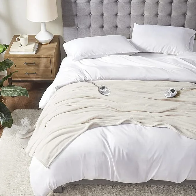 Verified Serta Luxuriously Soft Plush Electric Blanket Fast Heating Cozy Cover Safety Exceptional