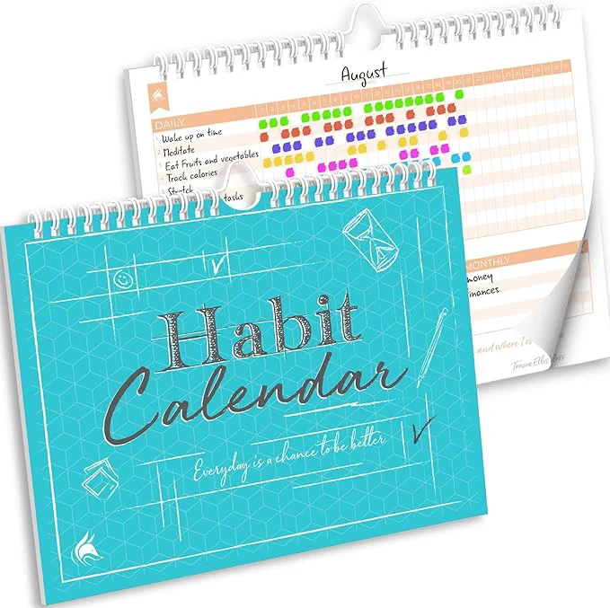 Traditional Clever Fox Habit Tracker Calendar – Inspirational Goal Tracker and Habit Healthy