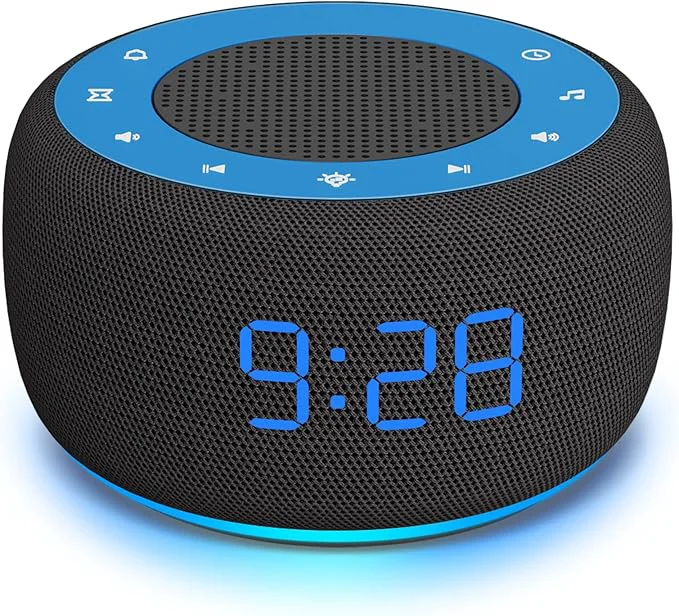 Innovative Buffbee Sound Machine Alarm Clock 2-in-1 0- Clock Face Brightness Luxury