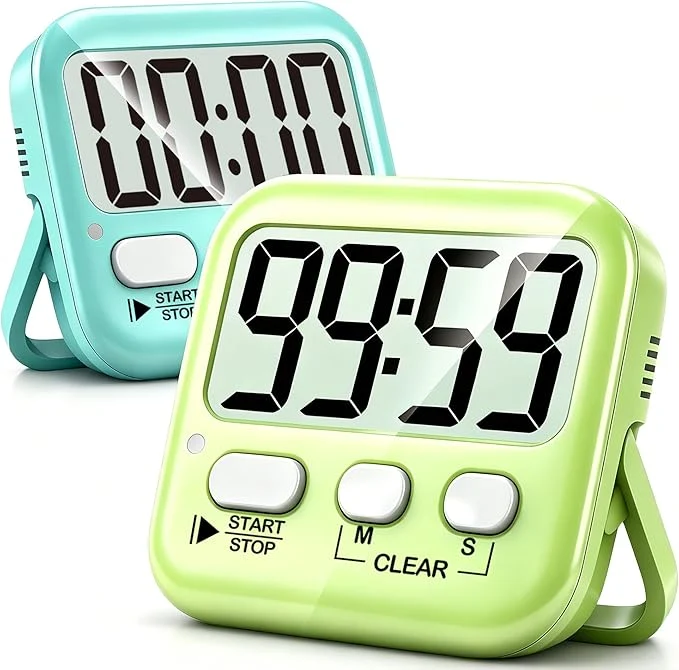 Expertly Made Antonki 2 Pack Digital Timer for Kids Magnetic Countdown Kitchen Timers for Fine Crafted