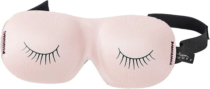 Detailed Bucky Ultralight Comfortable Contoured Travel and Sleep Eye Mask Strawberry Professional
