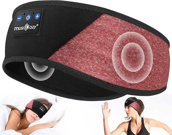 Versatile MUSICOZY Sleep Headphones Bluetooth 5.4 Headband Wireless Earphones Music Fine Crafted