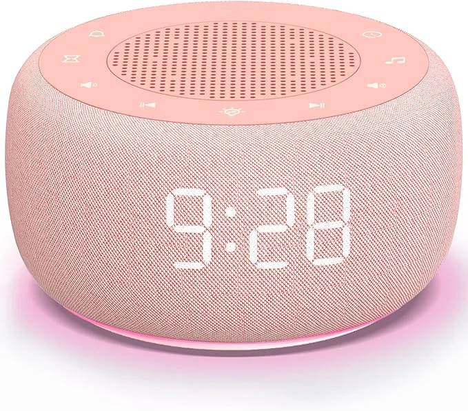 Expertly Made Buffbee Sound Machine Alarm Clock 2-in-1-0- Display Dimmer Under Light Quality