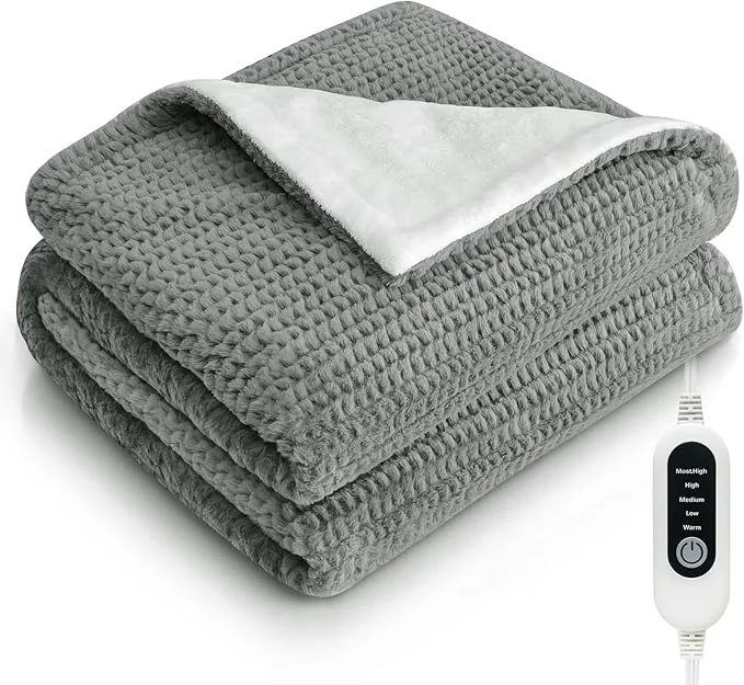 Elite Heated Blanket Electric Throw Blanket Efficient