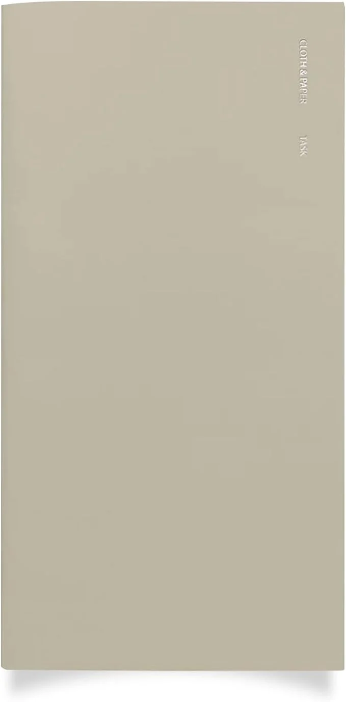 World-Class Cloth Paper Travel Notebook Task Planner – Ristretto A5 Slim To-Do List Classic