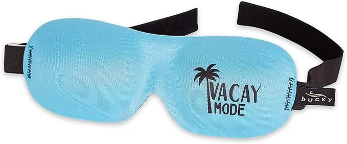 World-Class Bucky Ultralight Collection Contoured Travel and Sleep Eye Mask Vacay Mode Healthy
