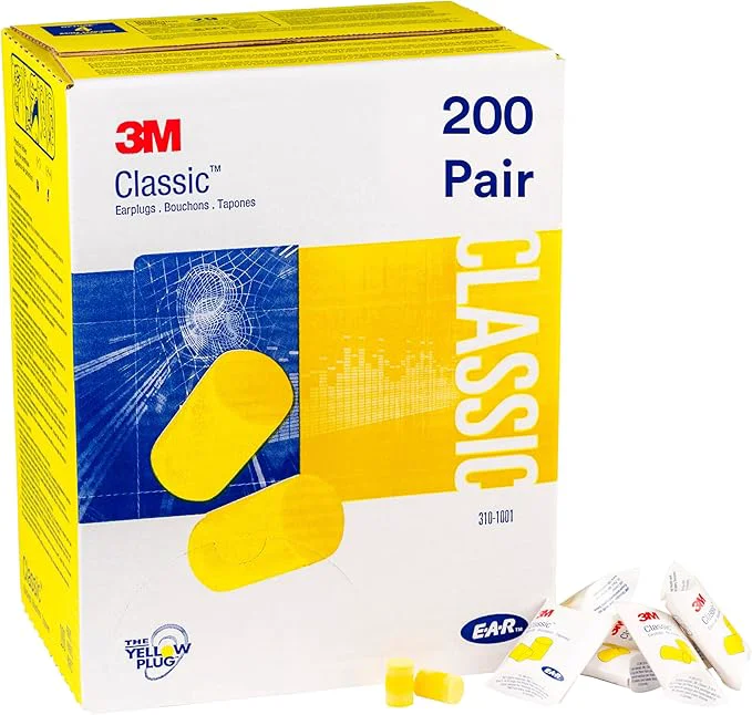 Contemporary 3M Ear Plugs 200 Pairs Box E-A-R Classic 310-1001 Disposable NRR 29 Elegant